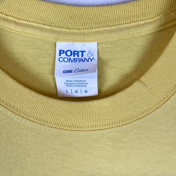 Vintage Port and Company L Yellow Minion y2K Streetwear Grunge T shirt - Picture 4 of 8